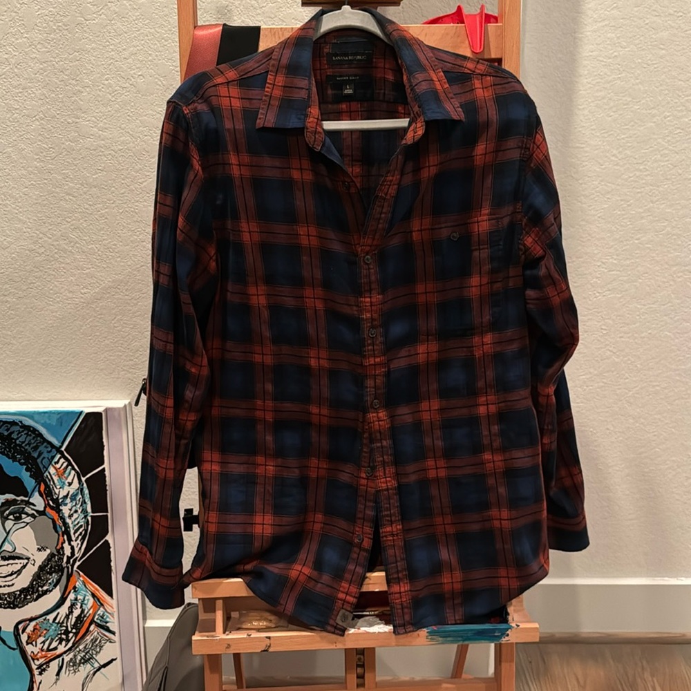 Banana Republic plaid shirt size L